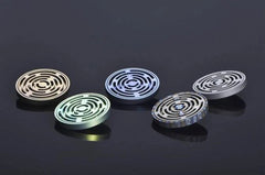 Titanium Alloy Maze Spinning Top Coin Hand Spinner Anti Stress EDC Fidget Toy 07FC0E-D4 - KOEEK