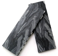 2 Pcs Knife Handle Glass Fiber G10 Damascus Pattern Scales Blanks 130x42x8mm EDC 07FC0E-D4 - KOEEK