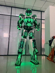 Glowing LED Robot Costume - Illuminated Cosplay For Dance & Parties DJ Part 07FC0E-D4 - KOEEK