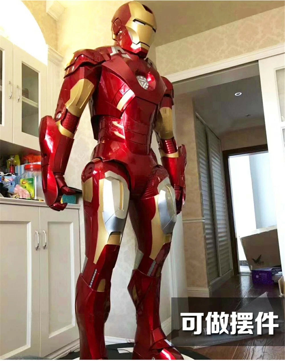 Iron Man Armor COS Wearable Suit EVA White Model Props  Suit Wearable Handmade 07FC0E-D4 - KOEEK