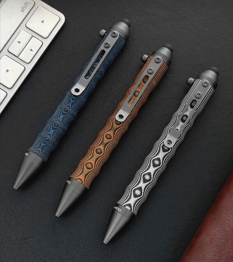 G10 Aluminum Alloy Ballpoint Pen with Stylus Tip Touch Screen EDC Writing Pen 07FC0E-D4 - KOEEK