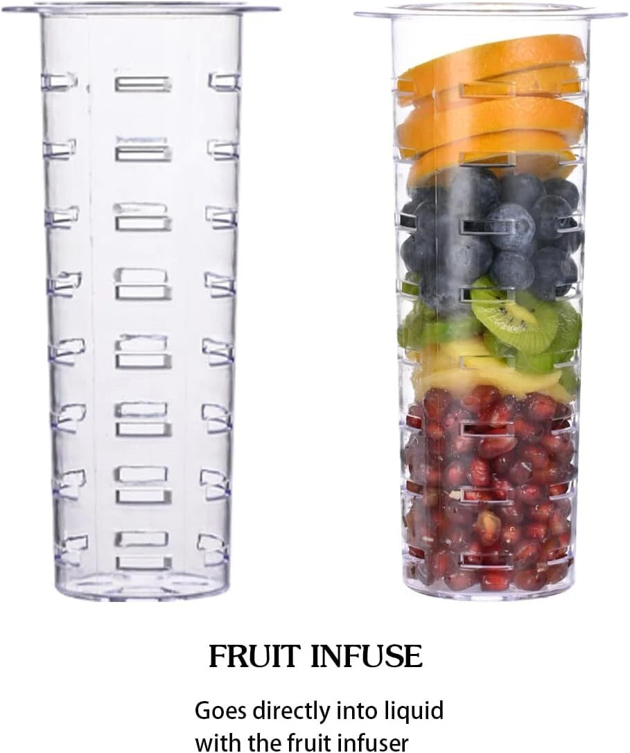 1 Gallon Glass Drink Dispensers for Parties,2 Pack Beverage Dispenser with Fruit 07FC0E-D4 - KOEEK