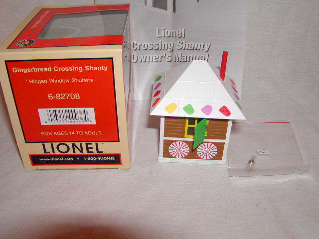 Lionel 6-82708 Christmas Gingerbread Crossing Shanty O-27 MIB  Lighted Sealed LIONEL - KOEEK