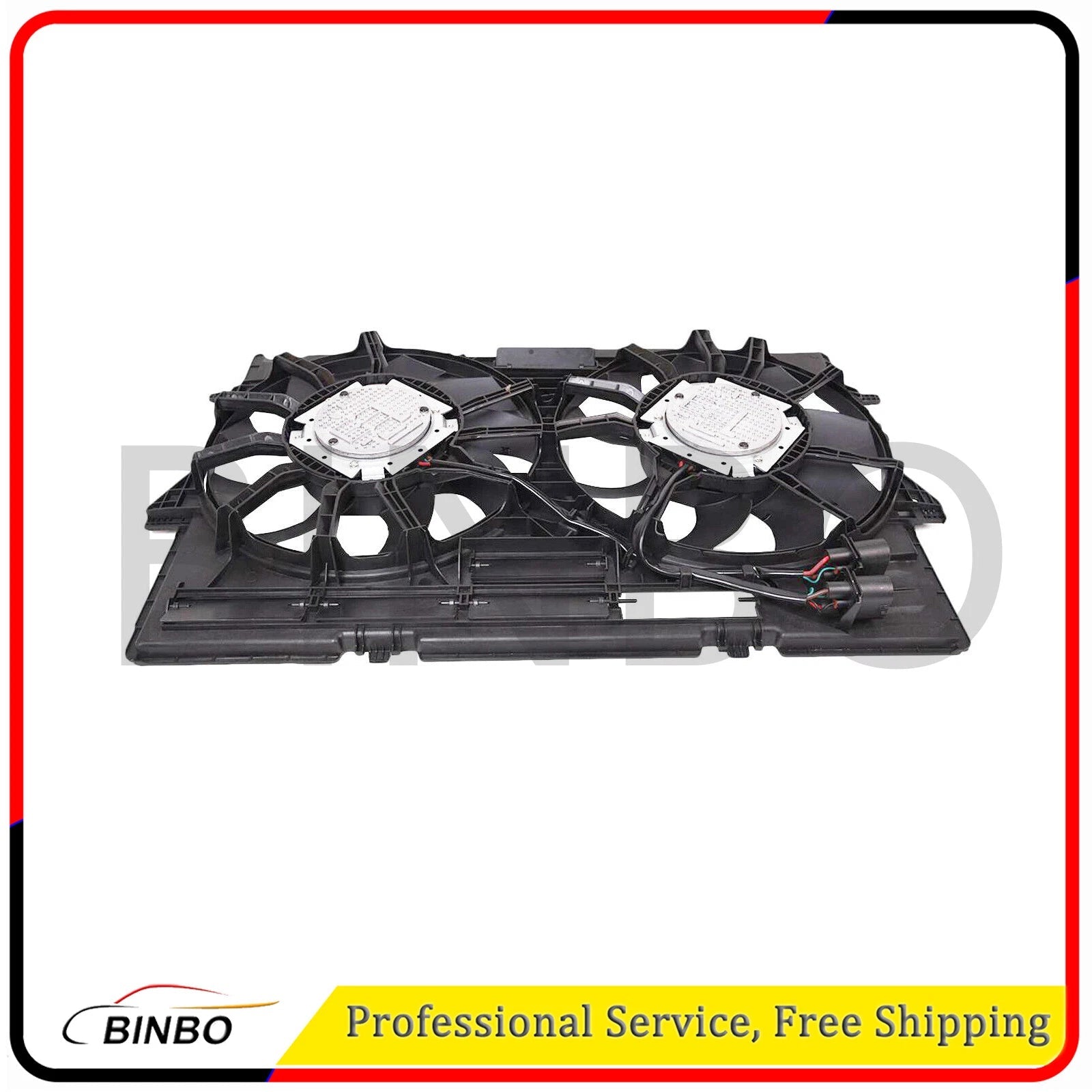 Radiator Cooling Fans 4H0959455AE 4H0121207B Fit For Audi RS5 13 14 15 4.2L 07FC0E-D4 - KOEEK