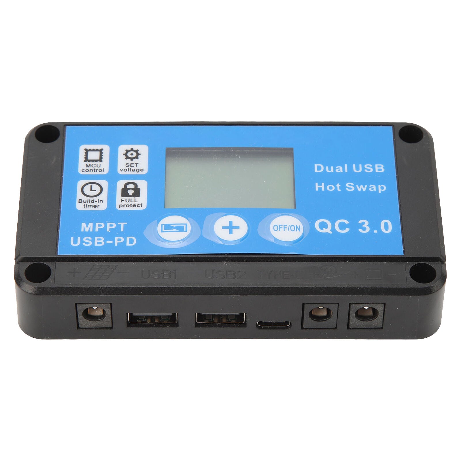 new 12V/24V  LCD Solar Panel Battery Regulator 12V/24V Charge Controller Dual USB koeek - KOEEK