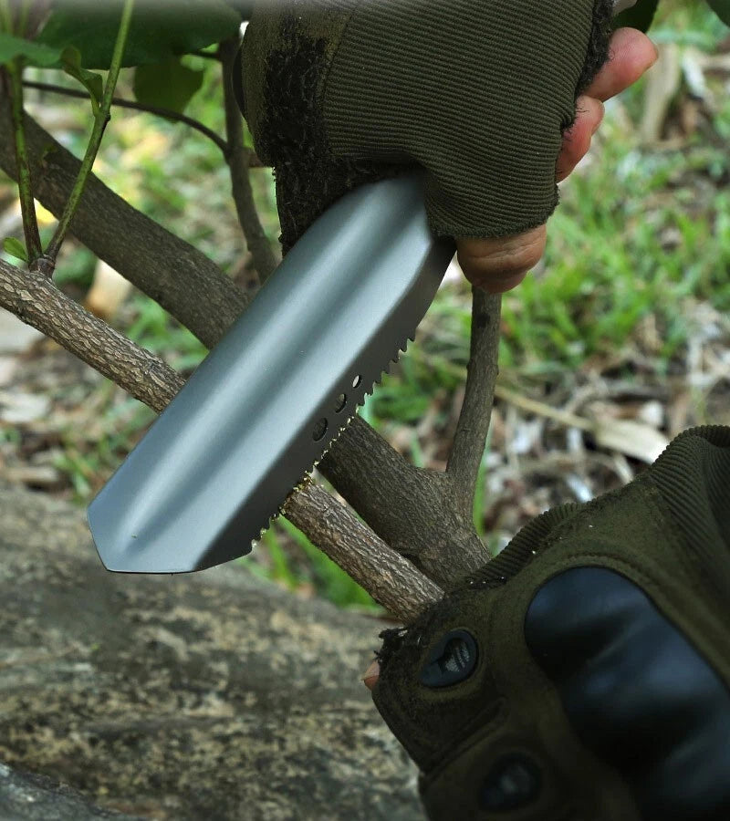 Portable Outdoor Titanium Multi Tools Camping Shovel Engineer GardeningShovelEDC 07FC0E-D4 - KOEEK