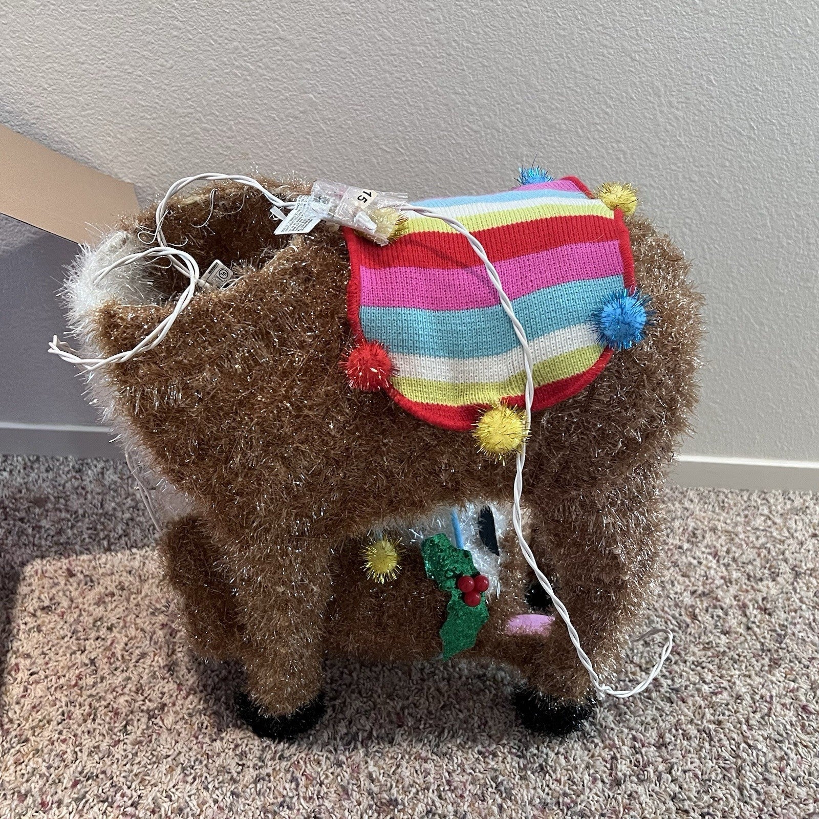 Wondershop Target 32” Tall Lit Tinsel Llama Christmas Light Yard Decor In Box WONDERSHOP - KOEEK