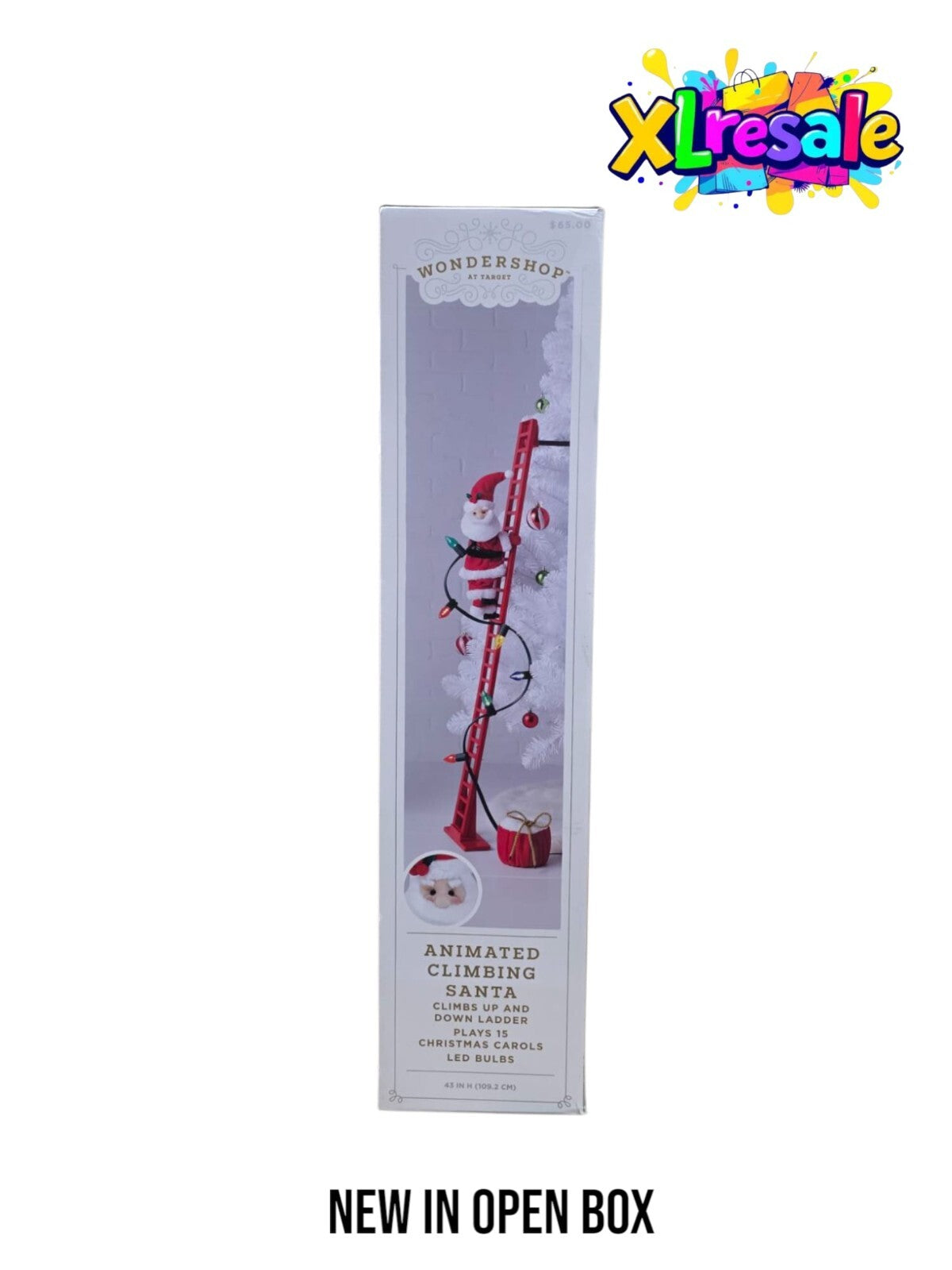 Wondershop Large Climbing Santa Decorative Figurine Red 43" Plays 15 Carols WONDERSHOP - KOEEK