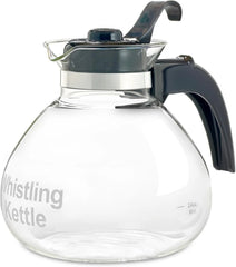 Borosilicate Glass Stove Top Whistling Tea Kettle 12 Cup/48oz Capacity -BPA-Free 07FC0E-D4 - KOEEK