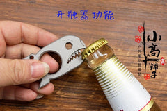 Titanium alloy Shark - Zirconium EDC multi-purpose tool Window breaker pry bar 07FC0E-D4 - KOEEK