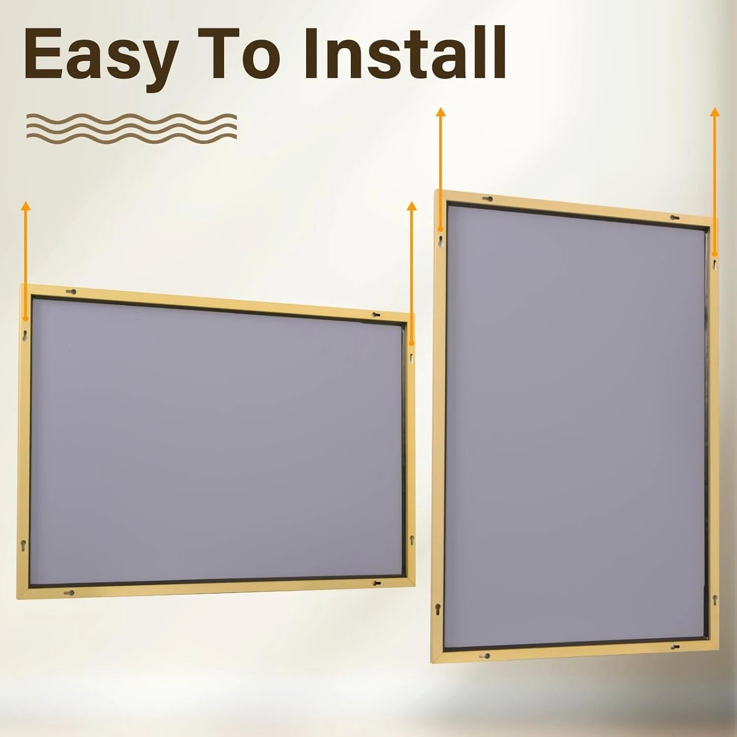 24"x32" Framed Bathroom Mirror for Wall Rectangle Mirror Aluminum Alloy Frame 07FC0E-D4 - KOEEK