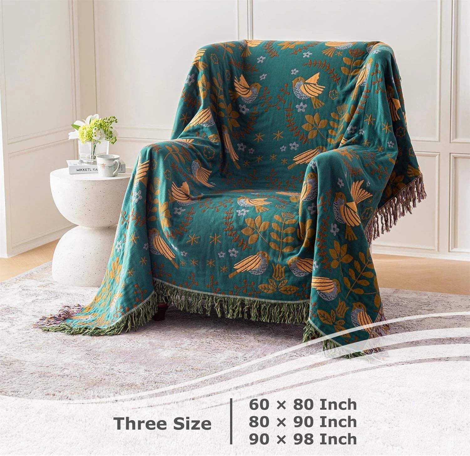 Bohemian Bed Blanket -  Cotton Super Soft Rustic Comforter 07FC0E-D4 - KOEEK