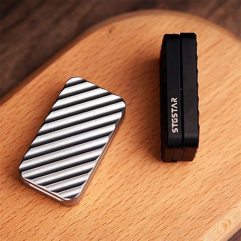 1pcs EDC Mechanical Haptic Slider Stainless Steel Fidget Toy PEI Fidget Slider 07FC0E-D4 - KOEEK