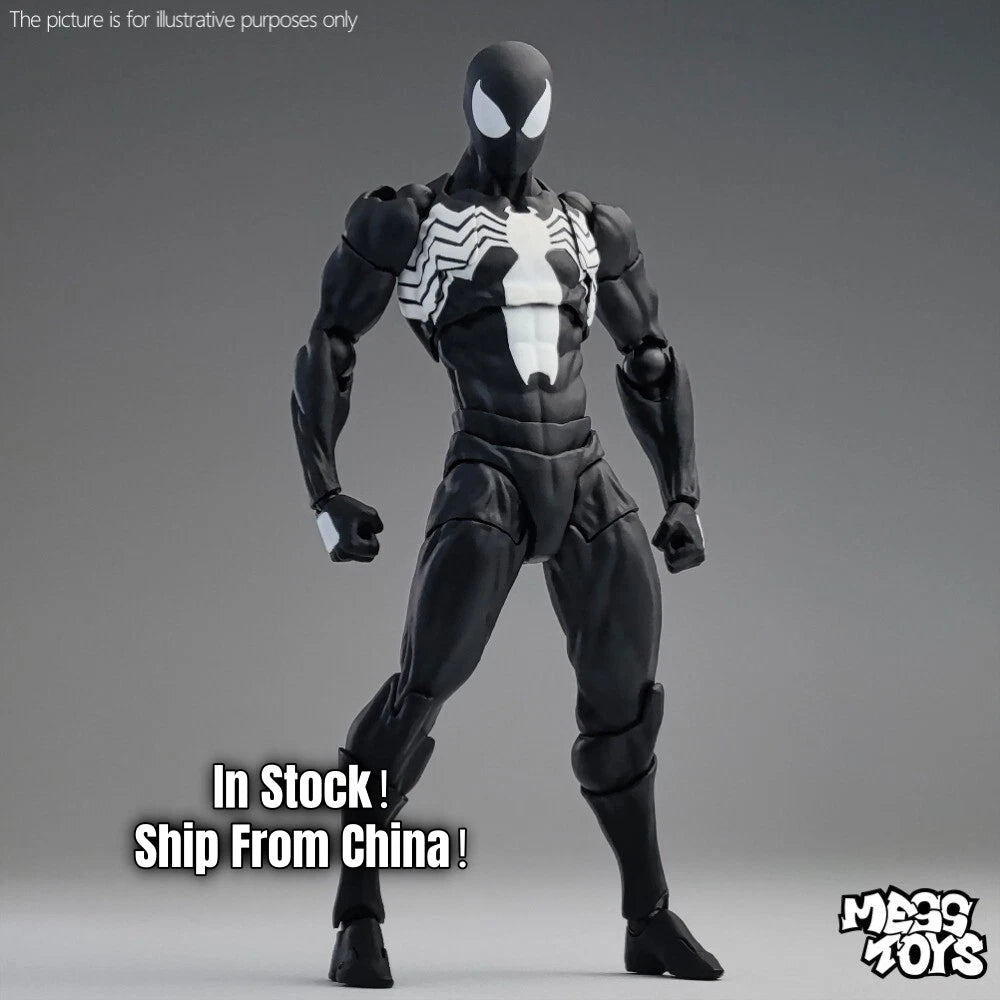 Hot- Mess Toys Black Suit Neighbor Spider-Man Symbiote 1/12 Action Figure 07FC0E-D4 - KOEEK