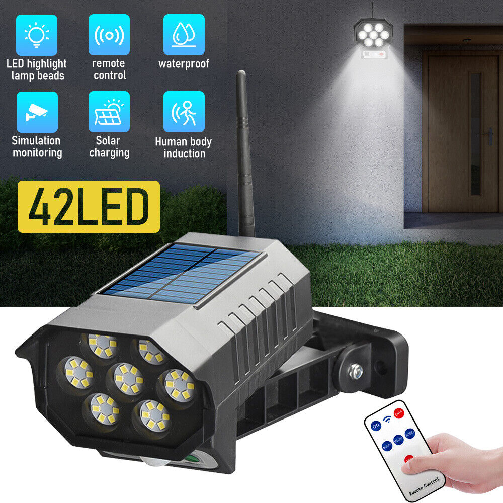 ny Luz LED Solar Para Exterior Con Sensor De Movimiento Jardin Patio Casa Lampara