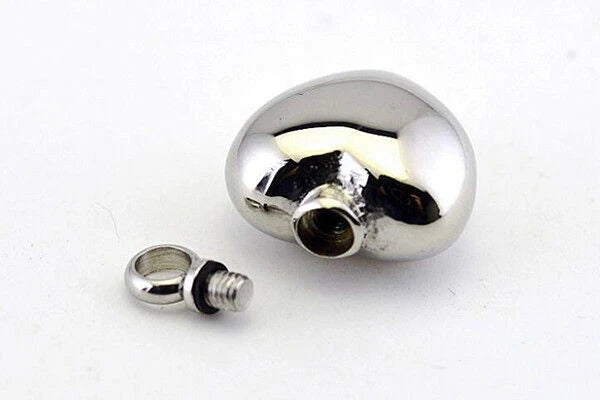 Heart-shape Stainless Steel Waterproof Pill Box Case Bottle EDC Necklace Pendant 07FC0E-D4 - KOEEK