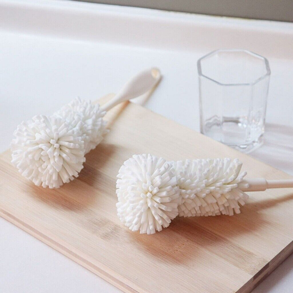 new 2pcs sponge bottle brush Nursing Bottle Brush Cup Sponge Cleaning Brush Bottle koeek - KOEEK