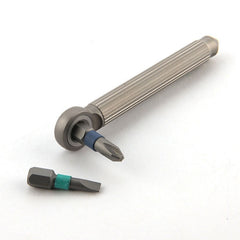 Titanium Brass S2 Steel EDC Multi Tools Card Screwdriver Pocket Outdoor Keychain 07FC0E-D4 - KOEEK