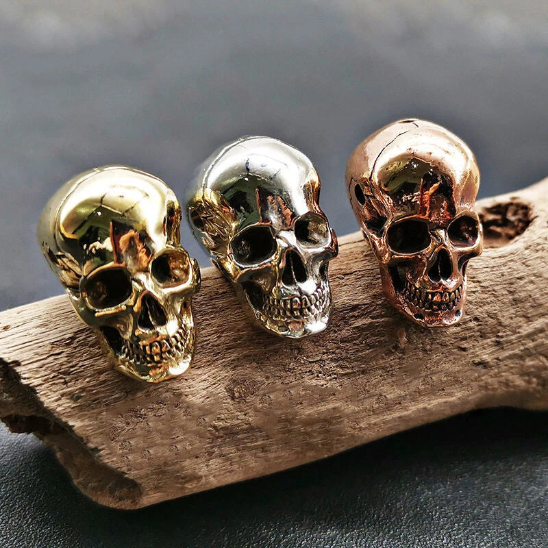 10pc EDC Brass White Red Copper Skull Bead Knife Lanyard Paracord Beads DIY Bead 07FC0E-D4 - KOEEK