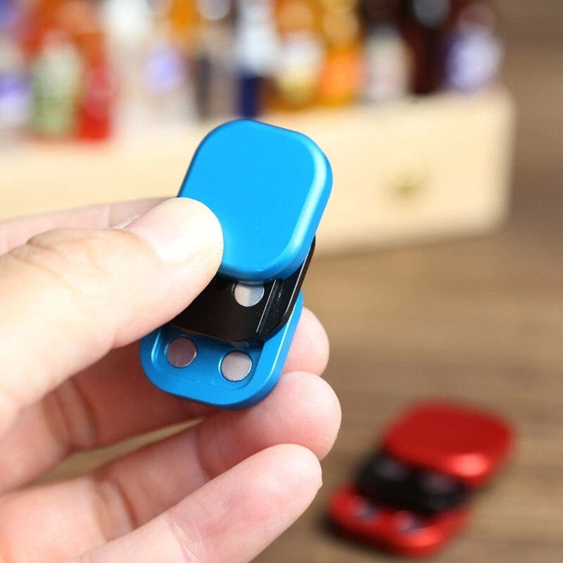 Stainless Steel Mini Cube Fidget Slider EDC Three-layer Fidget Toy Stress Relief 07FC0E-D4 - KOEEK