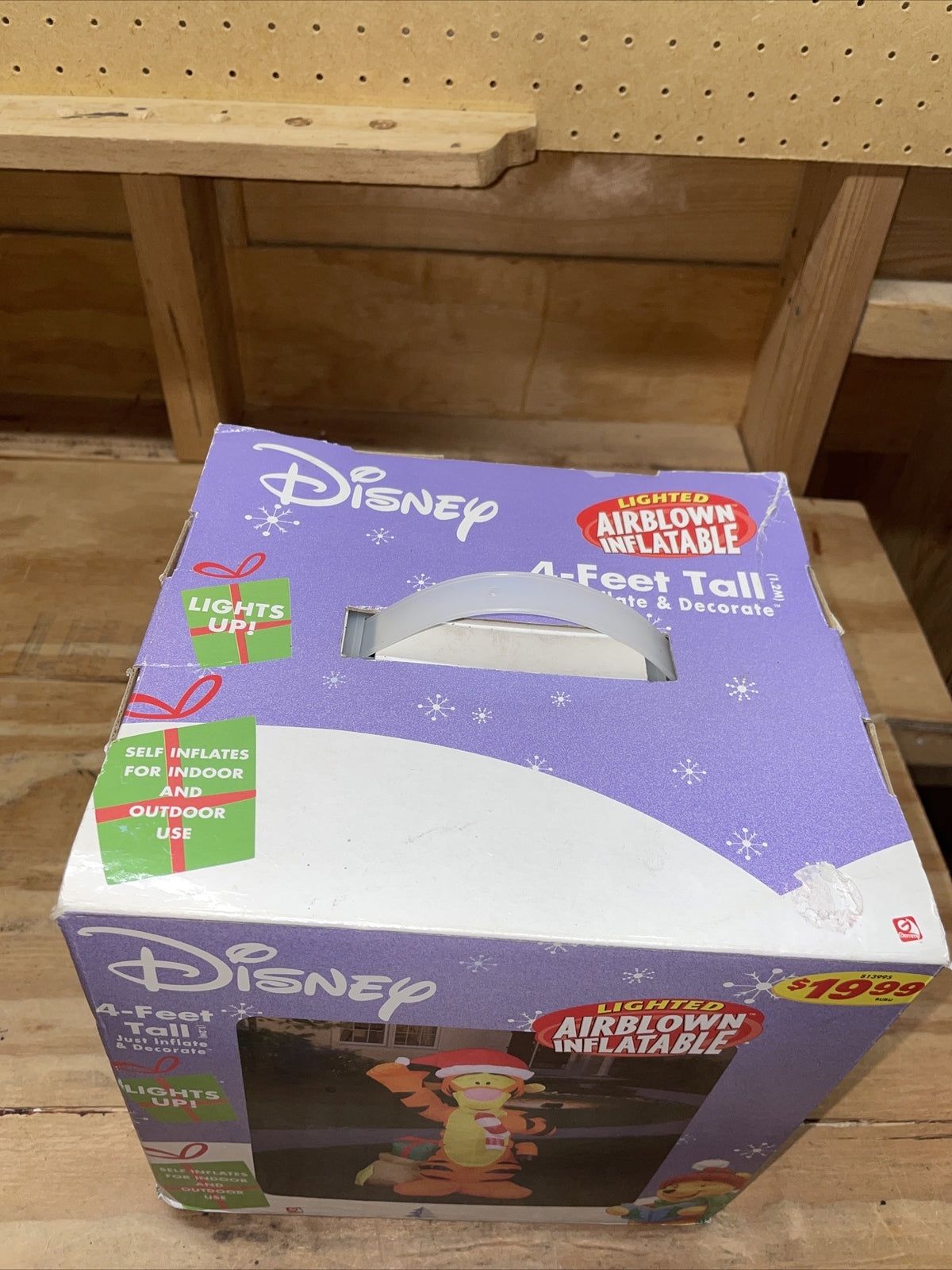 Disney Airblown Inflatable Pooh 4 Ft Christmas Lights Up Gemmy 2004 Rare GEMMY - KOEEK