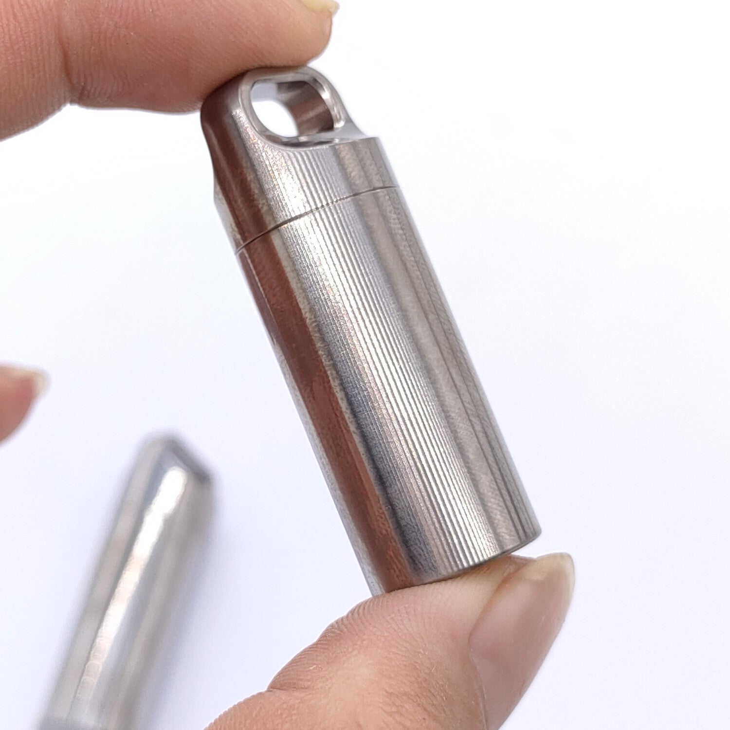 Solid TC4 Titanium Alloy Outdoor EDC Multi-Tools Waterproof Medicine Pill Box 07FC0E-D4 - KOEEK