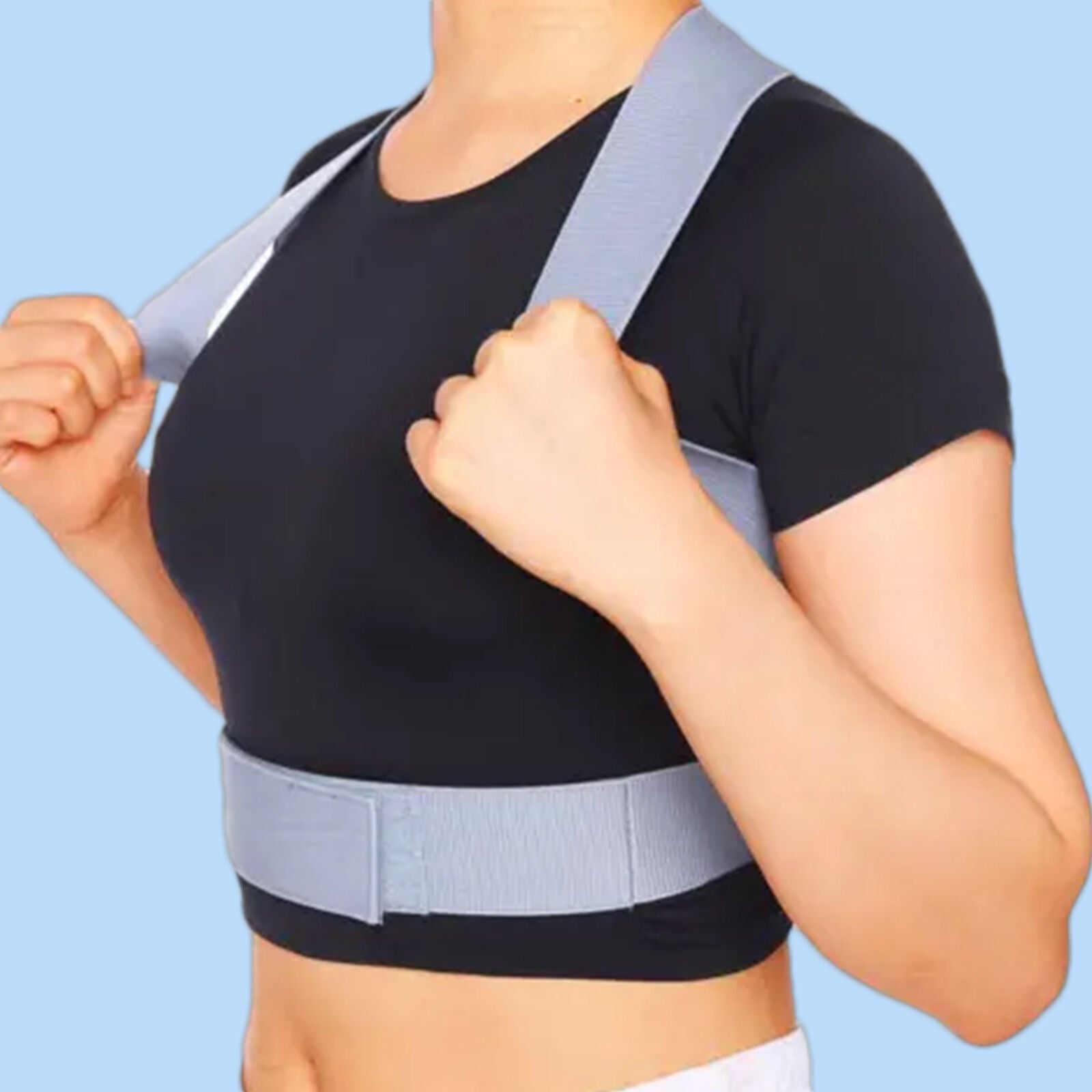 new Posture Corrector Body Brace Back Lumbar Shoulder Support Belt Adjustable koeek - KOEEK