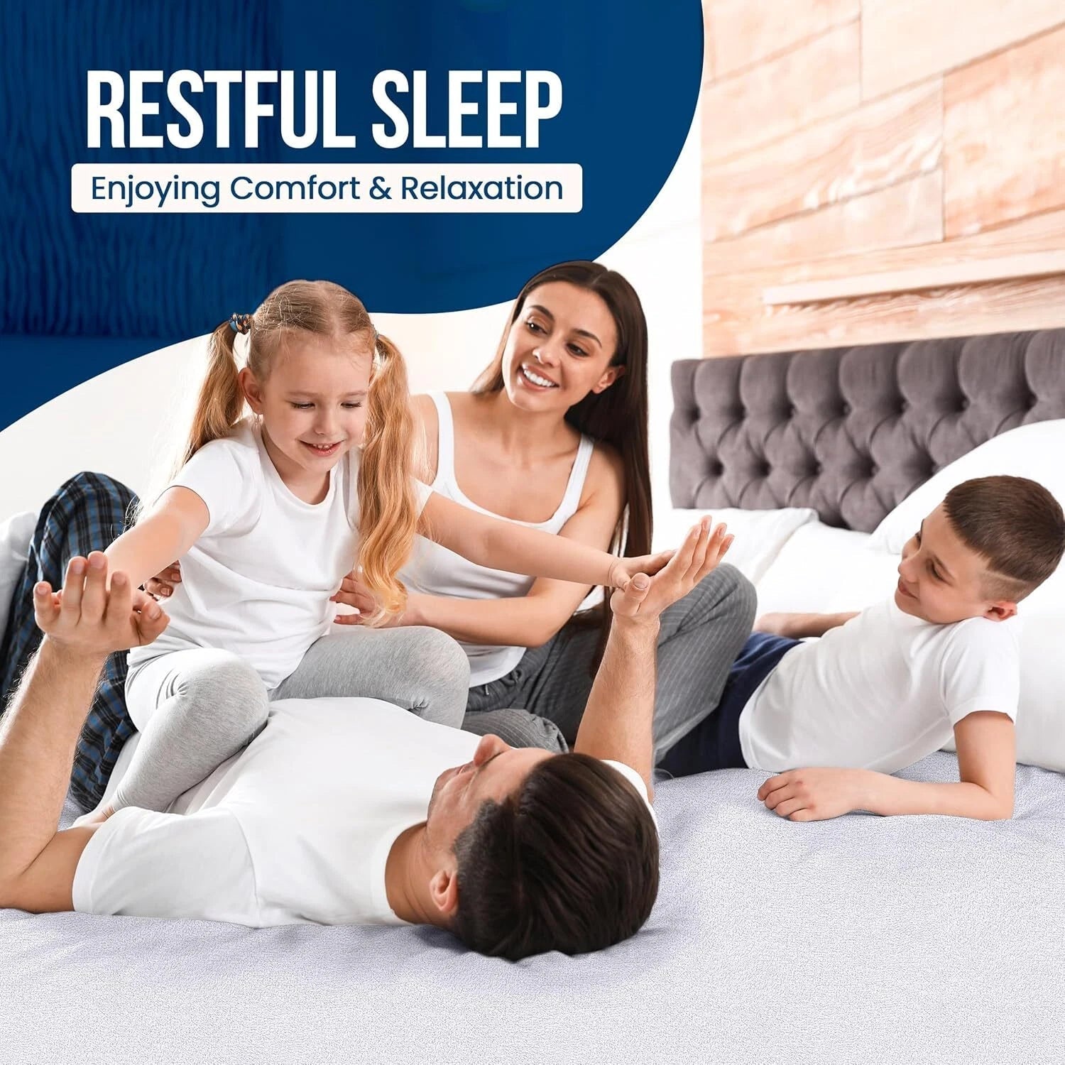 Waterproof Mattress Protector Twin Size, Premium Terry Mattress Cover 200 GSM 07FC0E-D4 - KOEEK