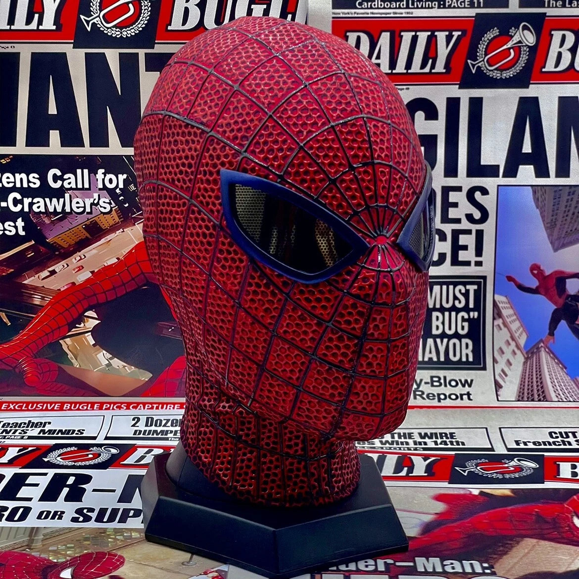 The Amazing Spider-man Andrew Garfield Cosplay Mask Prop 1:1 Full 3D Texture Ver 07FC0E-D4 - KOEEK