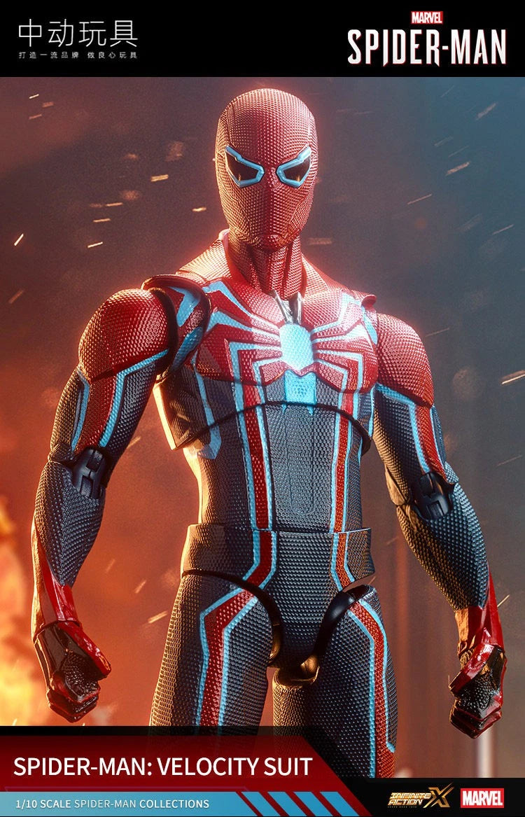ZD Toys Marvel's Spider-Man Velocity Suit 7" Articulated Action Figure IN Stock 07FC0E-D4 - KOEEK
