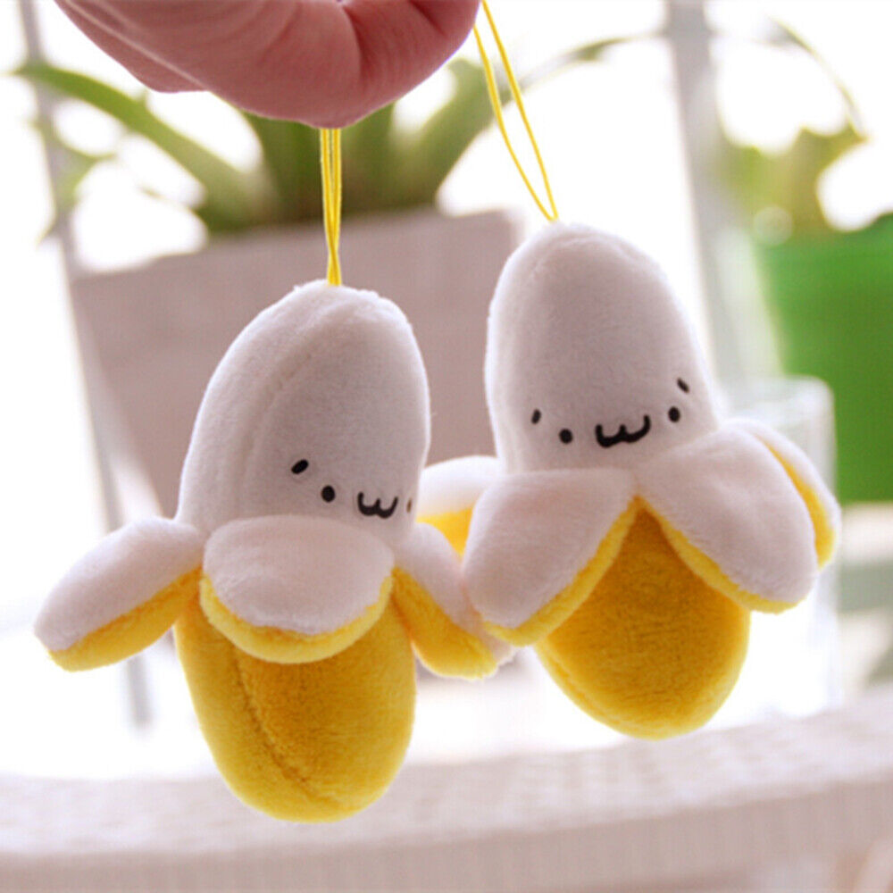 new  3 Pcs Banana Hanging Plush Keychain Bananas Figure Toys Child koeek - KOEEK