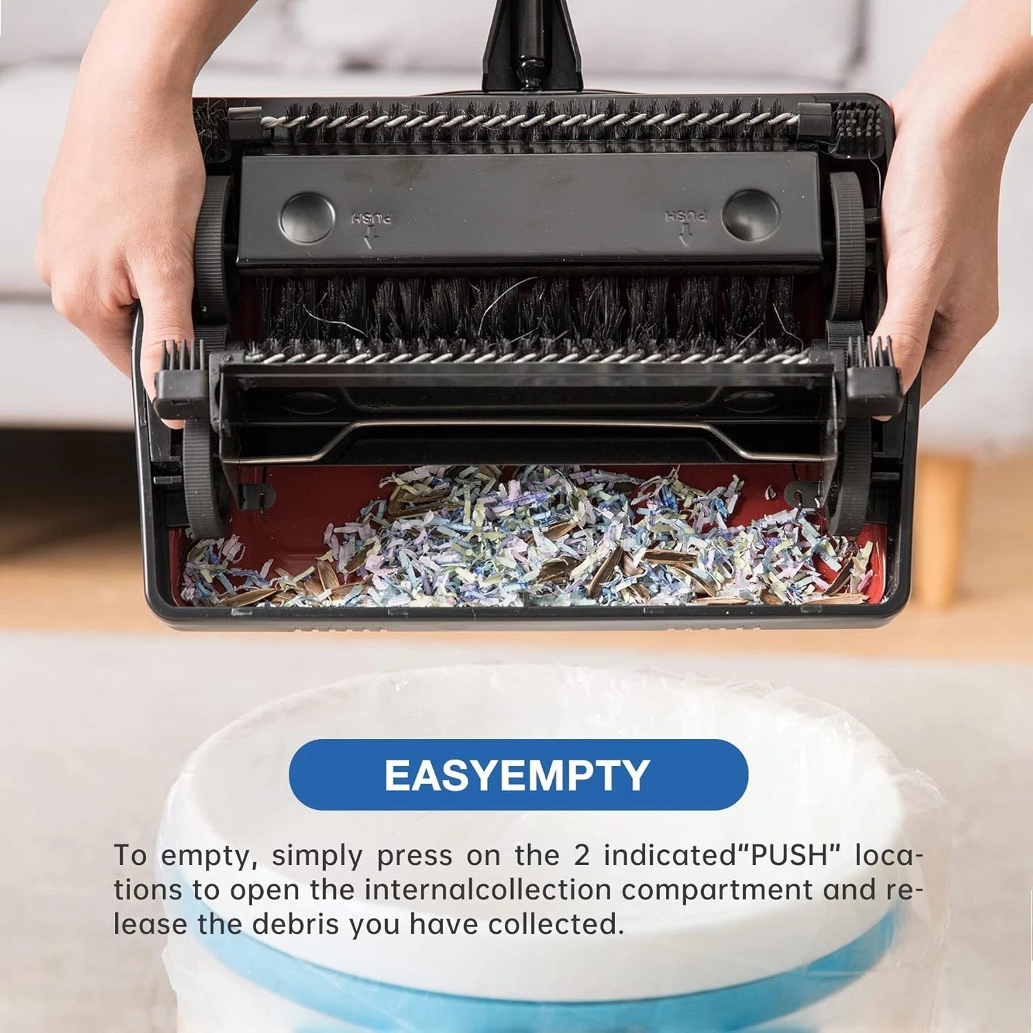Carpet vacuum cleaner, suitable for home offices and low-pile carpets 07FC0E-D4 - KOEEK