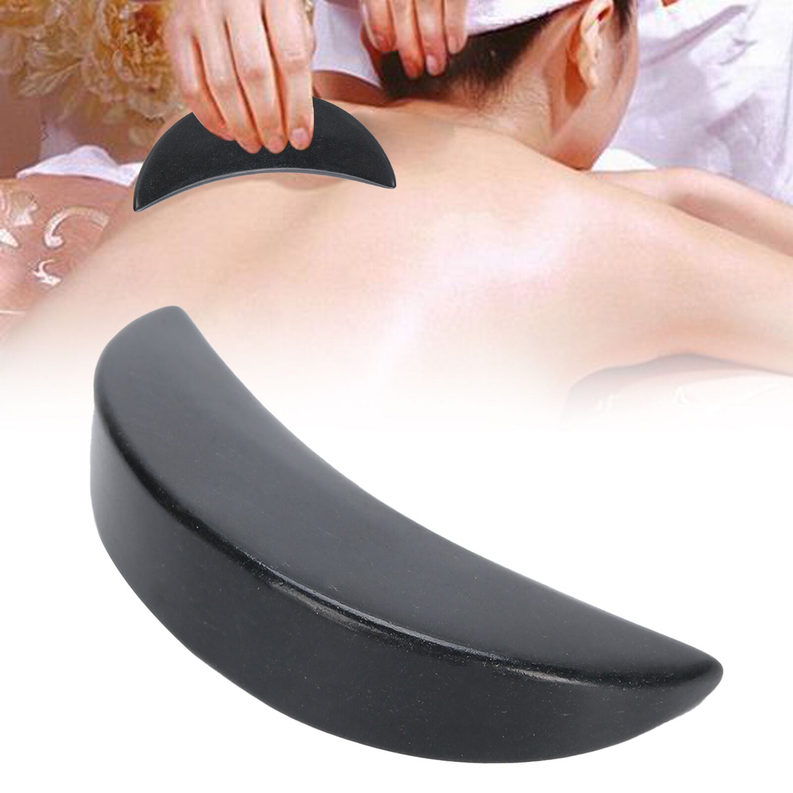 new Natural Basalt Hot Cold Gua Sha Massager Stone Back Scraping Release SPA Therapy koeek - KOEEK