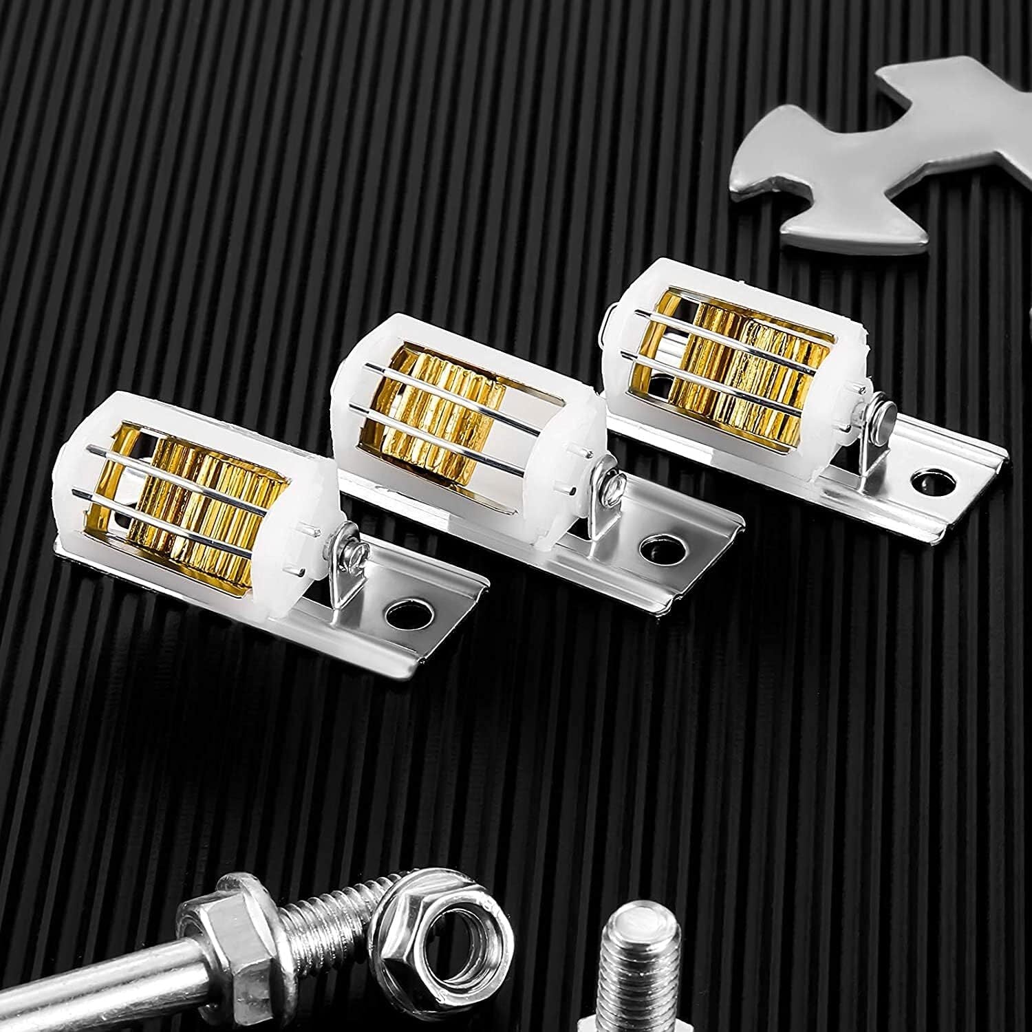 new 6 Pcs Roman Shade Cord Lock Holds up to 3 Cords Austrian Window White