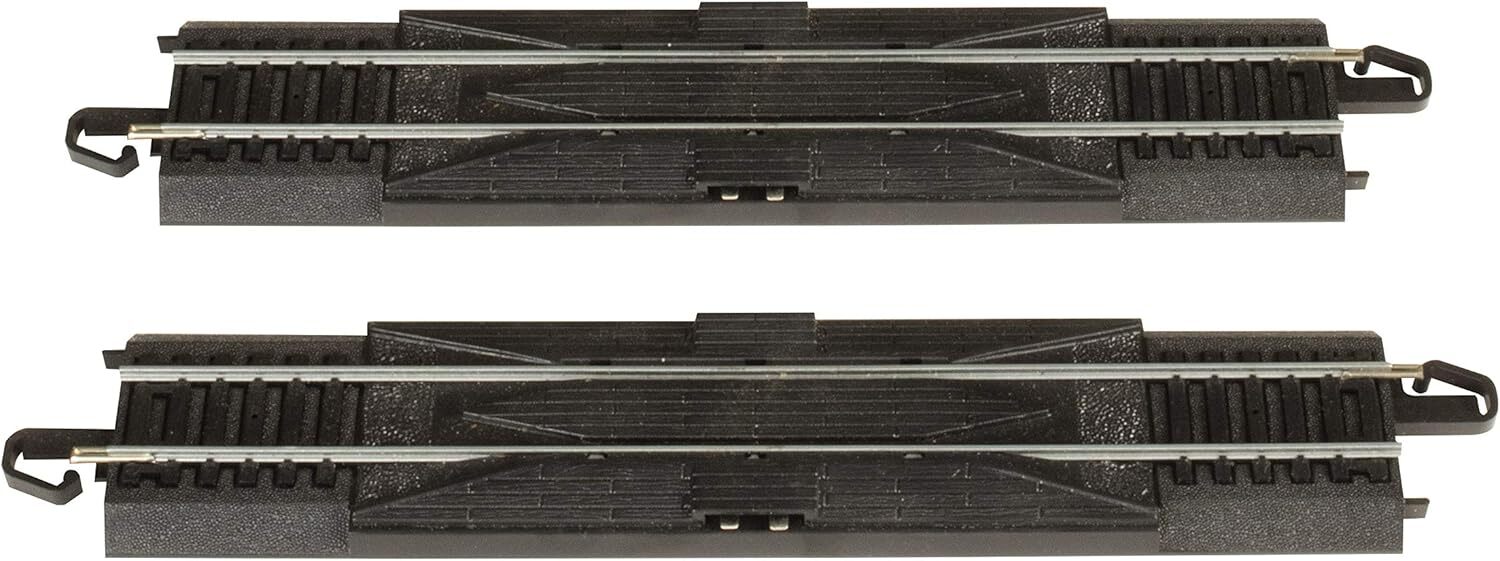 new Bachmann Trains - Snap-Fit E-Z TRACK 9” STRAIGHT RERAILER (2/card) - STEEL...