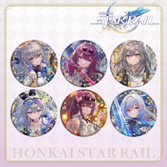 Anime Honkai: Star Rail Figure Metal Pin Brooch Badge Art 6Pcs/Set Display Gift 07FC0E-D4 - KOEEK