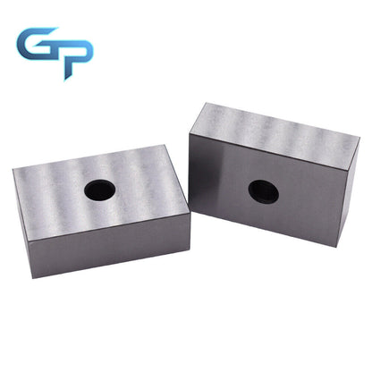 1-2-3 Blocks Single Hole Hardened Steel RC 55-62 Matched Pair (2 Each)