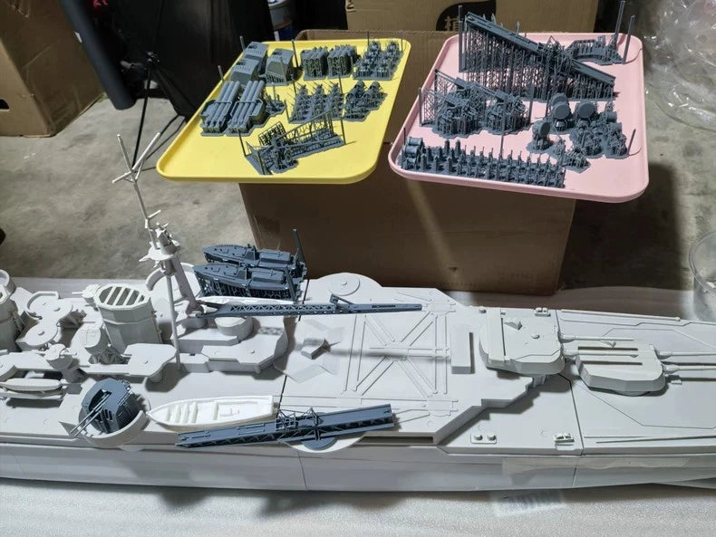 3D Printed 1/200 Japanese Navy Haguro Heavy Cruiser Unpainted Model Kit 07FC0E-D4 - KOEEK