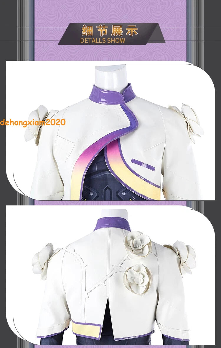 VALORANT Vyse Cosplay Costume Outfit Halloween Game Full Set Women's Clothing 07FC0E-D4 - KOEEK