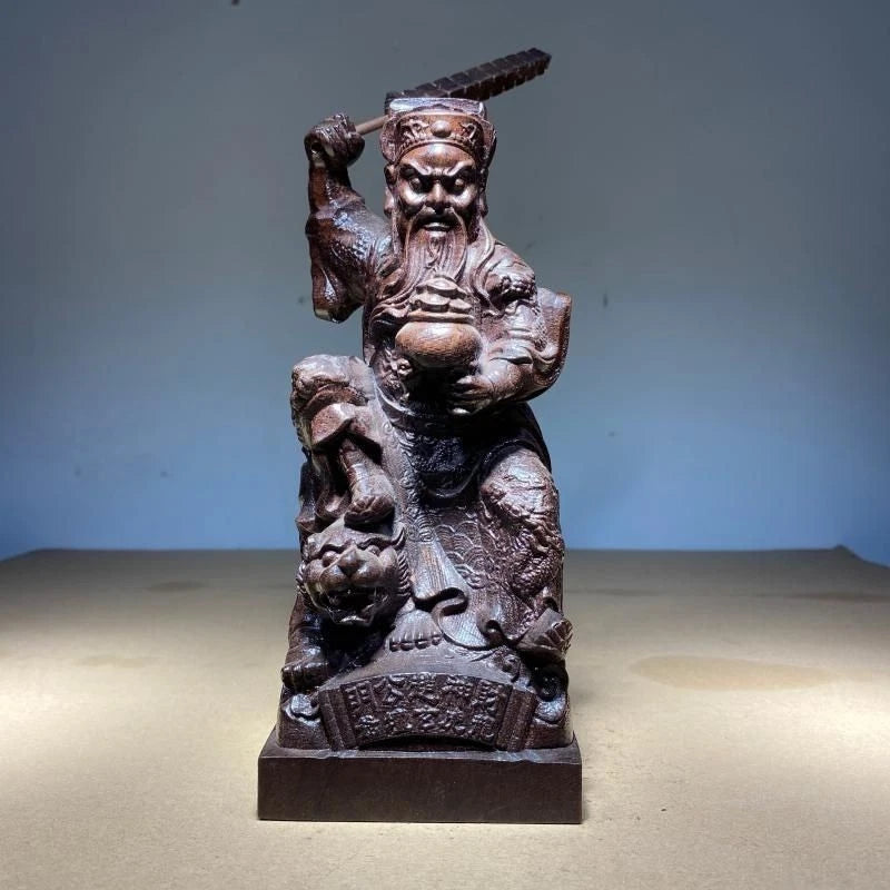 ‌Agarwood Chinese Deity Sculpture Home Decor Statue‌ 07FC0E-D4 - KOEEK