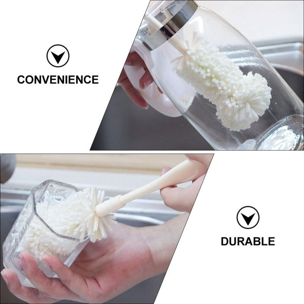 new 2pcs sponge bottle brush Nursing Bottle Brush Cup Sponge Cleaning Brush Bottle koeek - KOEEK