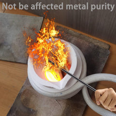 new 5 Pieces Crucible Metal Melting Kit, Including 2 Clay Graphite black 07FC0E-D4 - KOEEK