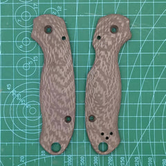 1 Pair Carbon Fibre Knife Handle Scales for Spyderco C223 Para3 Folding Knife 07FC0E-D4 - KOEEK