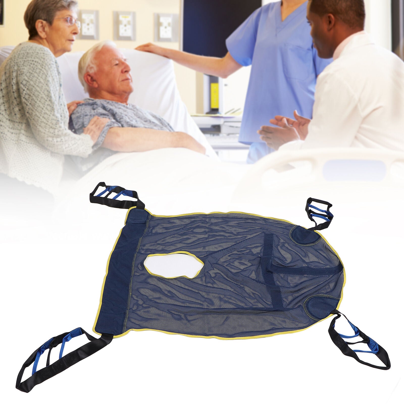 new Comfortable Patient Sling Full Body Protective Hoyer Drive Transfer Belt koeek - KOEEK