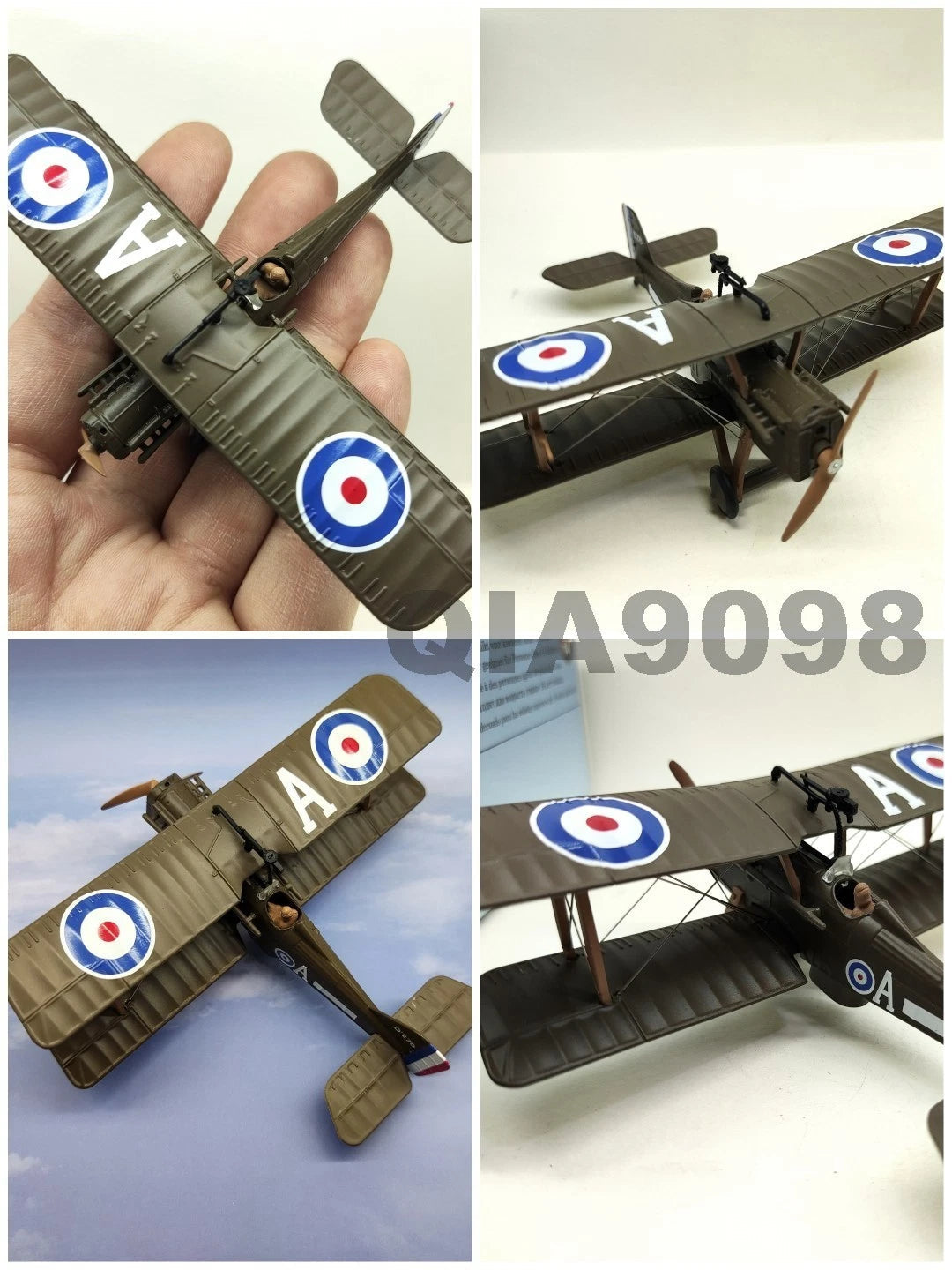 1/72 Scale WWI UK Air Force SE.5A Aircraft Metal + Plastic Model 07FC0E-D4 - KOEEK