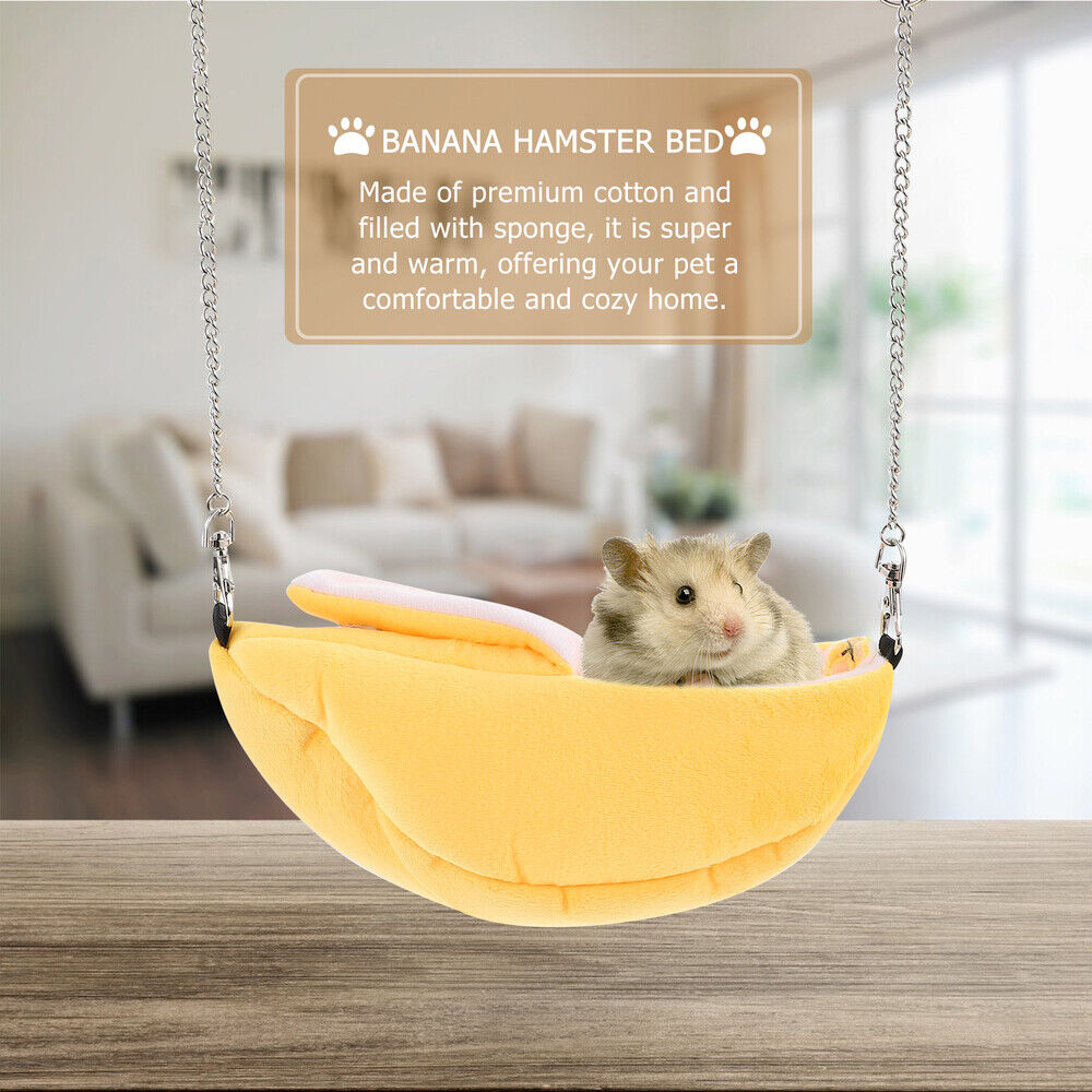 new hampster bannana Banana cotton sleeping House Hammock Small Animal Warm koeek - KOEEK