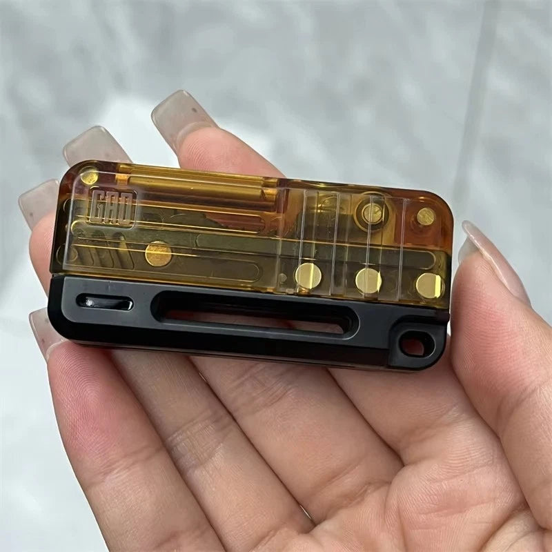 Bullet Loading Push EDC Fidget Slider Plastic Fidget Toy Mechanical Magnetic Toy 07FC0E-D4 - KOEEK