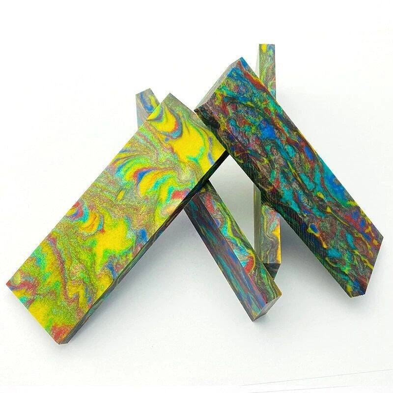 2 PCS Resin Material Knife Handle Blanks Scales Handle Material 120x40x8mm 07FC0E-D4 - KOEEK