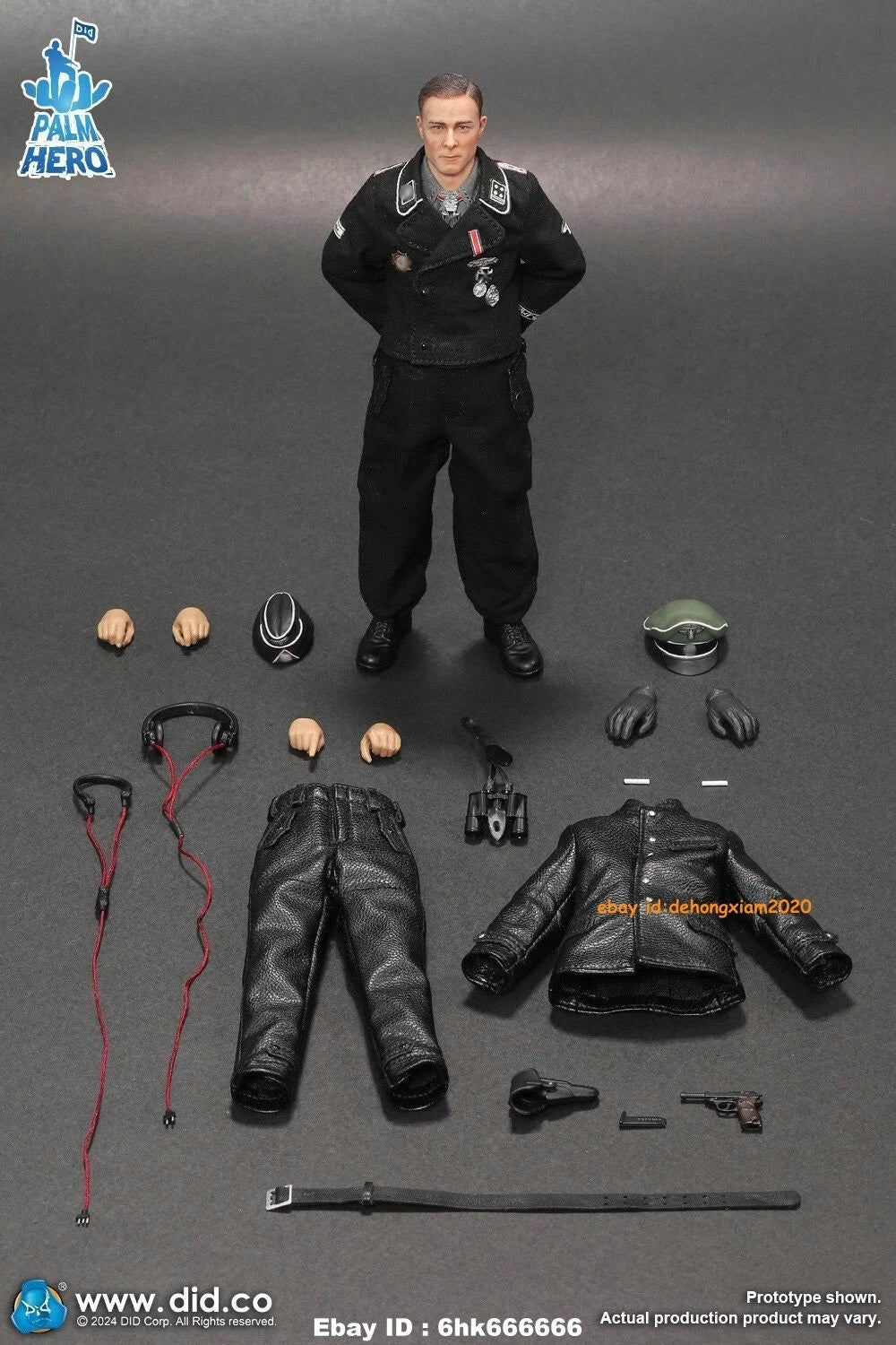 DID XD80022 German Panzer Commander Joachim Peiper 1/12 6" ACTION FIGURE Model 07FC0E-D4 - KOEEK