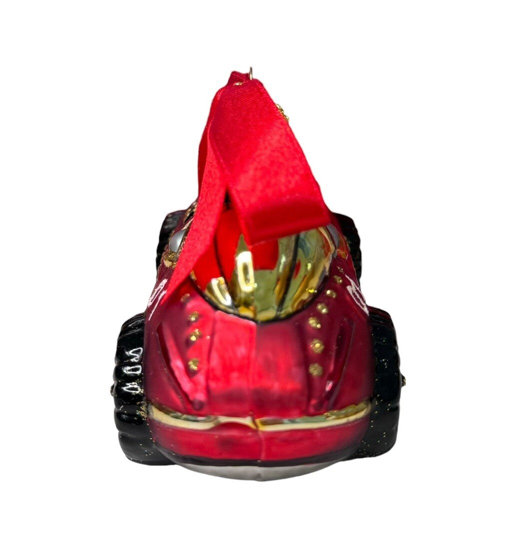 Lenox 2001 Blown Glass Antique Toys Race Car 5.5” Made In Poland NWD LENOX - KOEEK